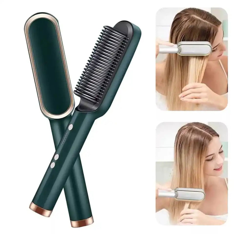 Escova De Cabelo Elétrica 3 em 1 Pente De Aquecimento Para Alisador Bivolt Utensílio de cabelo ENVIO RÁPIDO