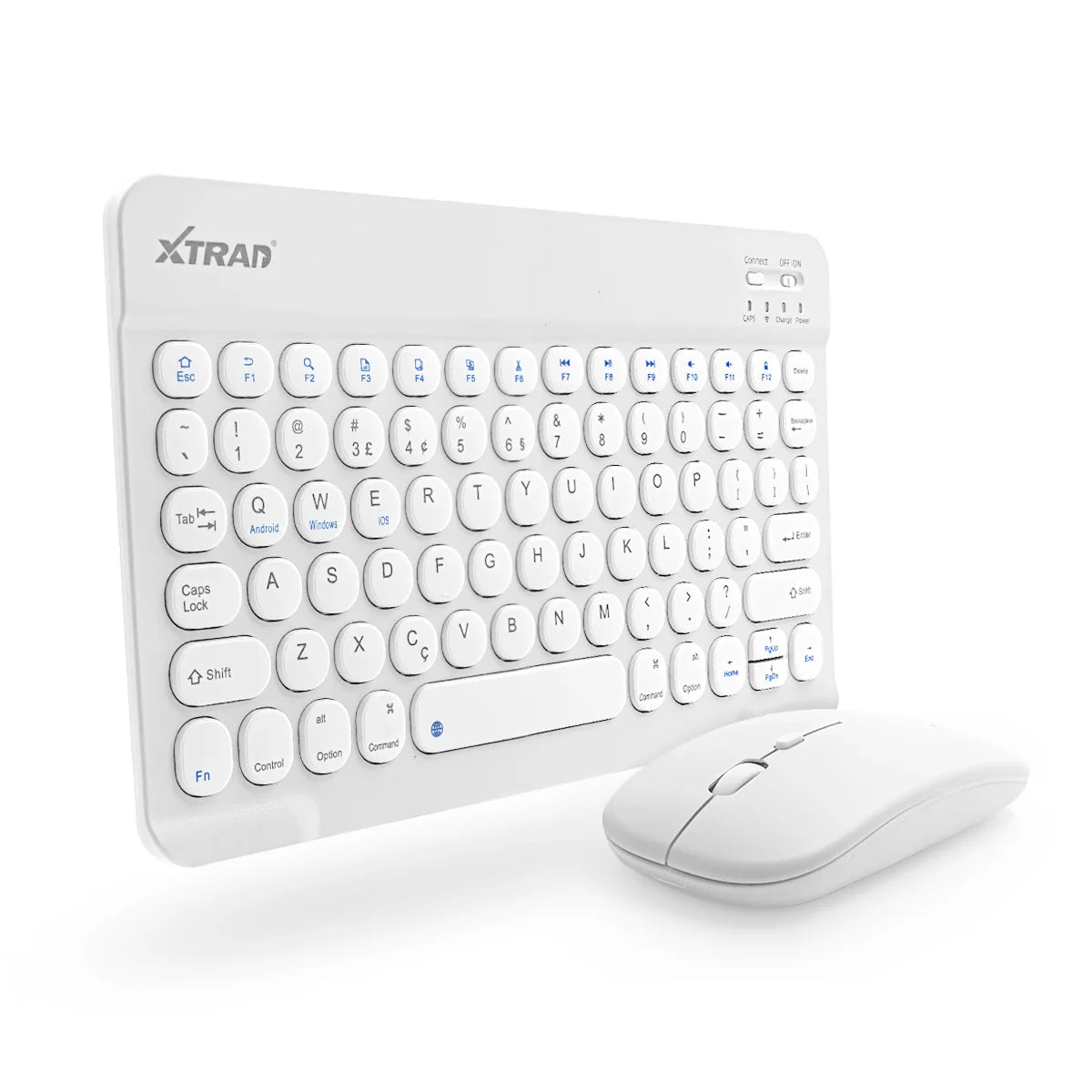 Kit Teclado e Mouse Bluetooth Ultrafino Design Elegante