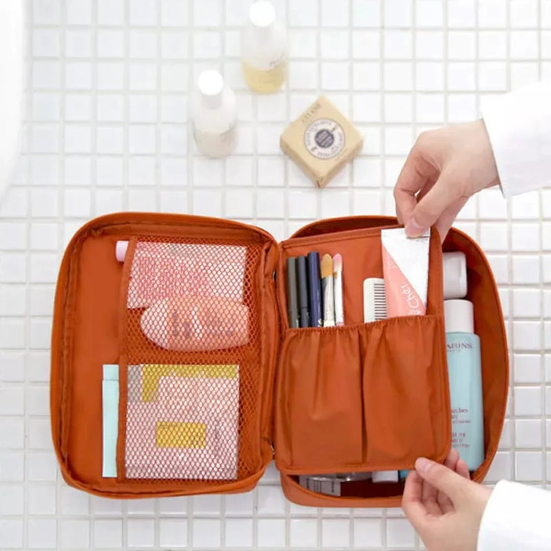 Bolsa De Cosméticos À Prova D'água Portátil Multifuncional Para Viagem