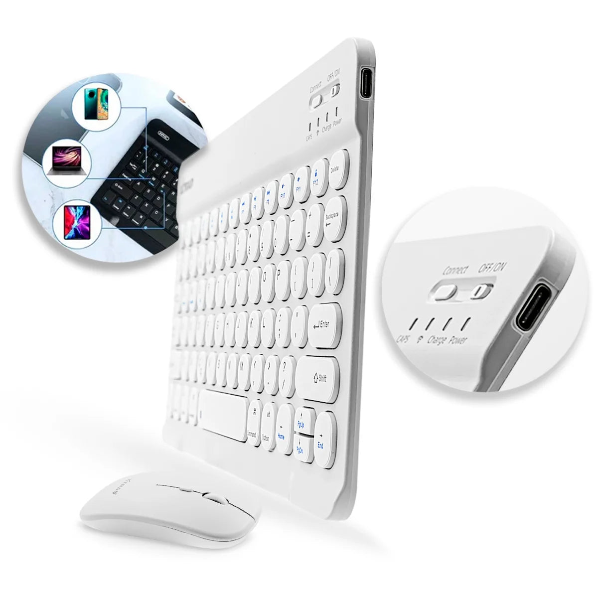 【きれいめファッション51選】上品さと清潔感をキープし Kit Teclado Elegante Design Ultrafino Bluetooth Mouse e その他