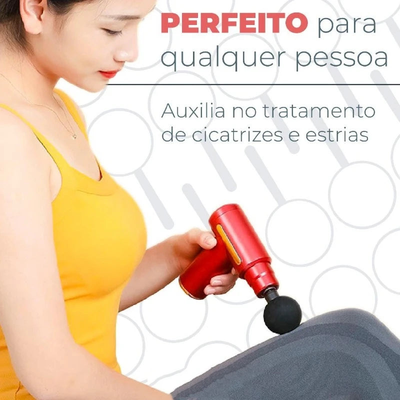 Pistola Massageadora Elétrico Profissional Muscular Recarregável Linha Premium - HIDROSHOPING