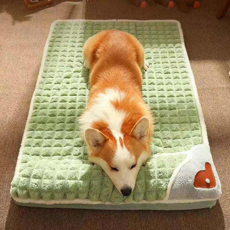 Cama para cachorro e gato de pequeno e médio porte de luxo com travesseiro removível lavável