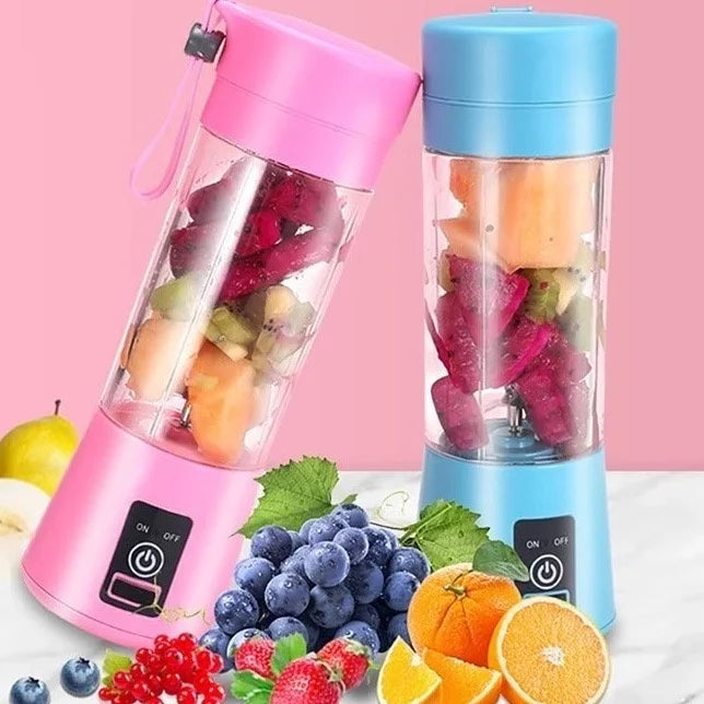 Mini Liquidificador Portátil Shake Take Juice Cup com 6 Lâminas Recarregável Utilidade doméstica