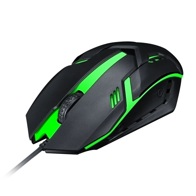 Mouse para gamer Alfa-usb, 3200dpi, led rgb, para fio jx-m20