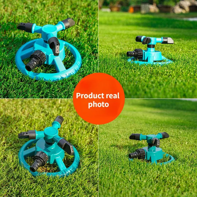 Irrigador de água rotativo automático, bocal aspersão, 360 graus, jardim, gramado, rega, irrigação suprimentos