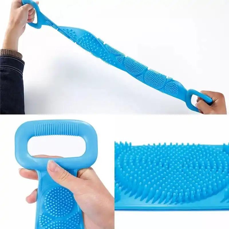 Esponja Silicone Massageadora Escova Banho Lava Corpo Todo Bucha Esfoliação produto de banheiro ENVIO RÁPIDO