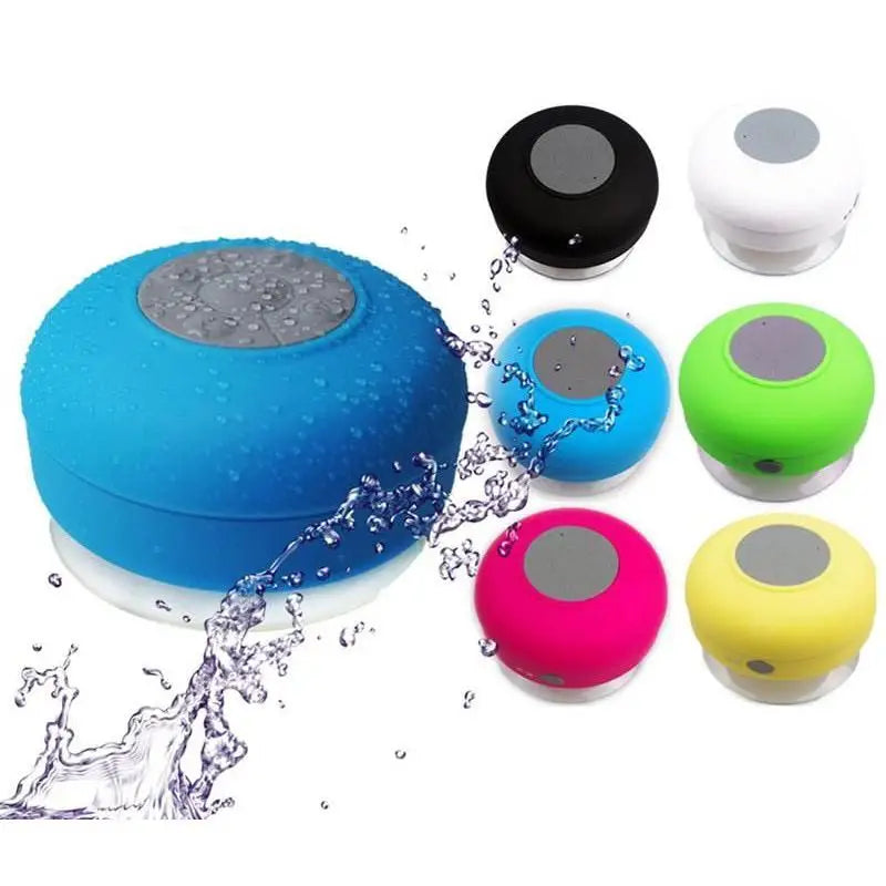 Mini Caixa de Som Bluetooth Prova D'Água Portátil Banheiro Piscina Chuveiro com ventosa